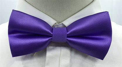 Men's Solid Colored Bow Tie Fashion Work Wedding Formal Classic Retro Bow