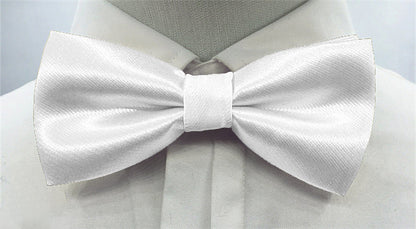 Men's Solid Colored Bow Tie Fashion Work Wedding Formal Classic Retro Bow