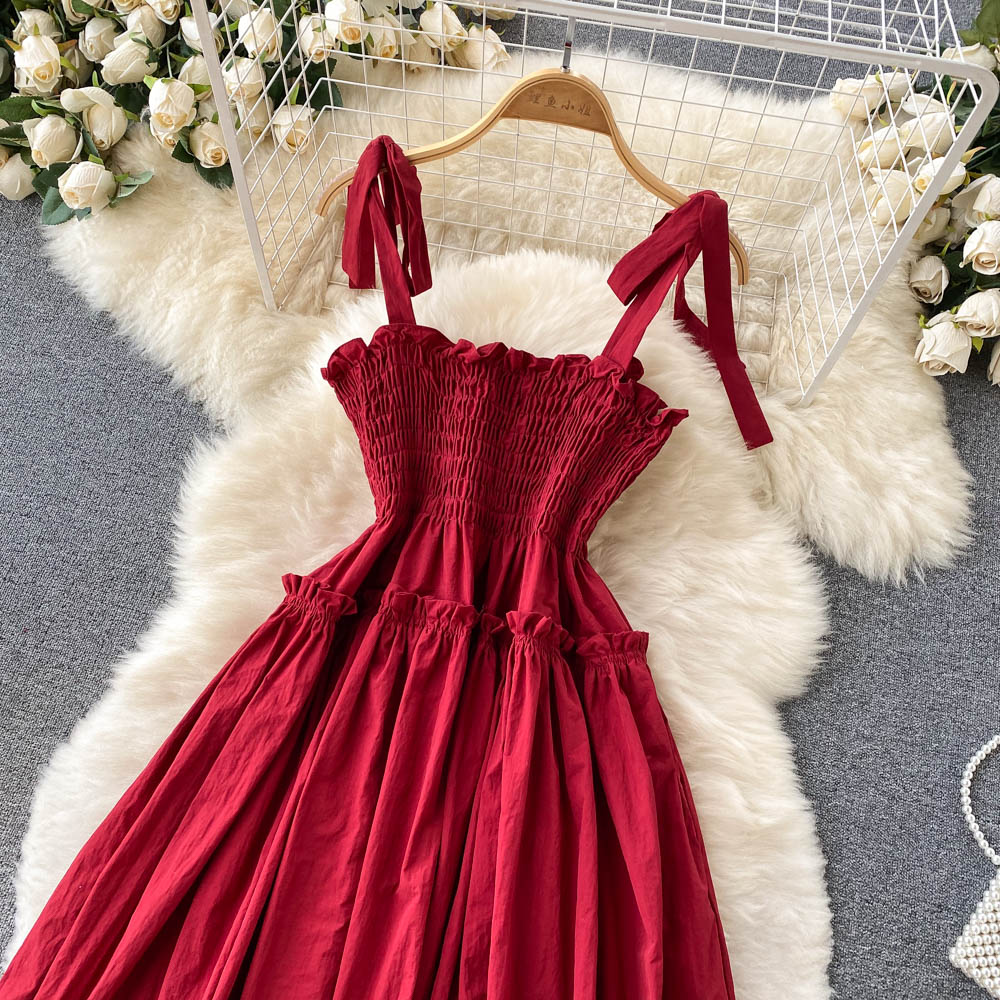 Red A Line Short Dress Fashion Girl Dress  10818