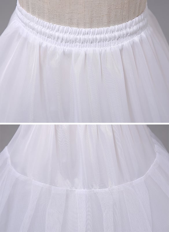 Women Ball Gown Slip Polyester 2 Tiers Petticoats