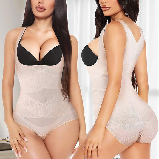 Bodysuit Corset Women's Waist Trainer Mesh Elastic Corsets Shapewear