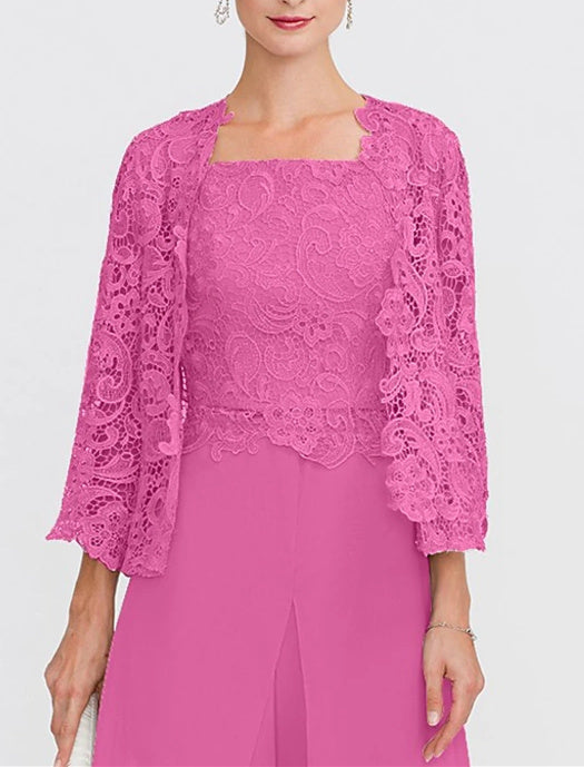 Women's Wedding Guest 3/4 Length Sleeve Floral Lace Bolero Wrap/Shawl