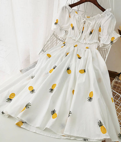 Cute A line fruit dress fashion girl dress  1236