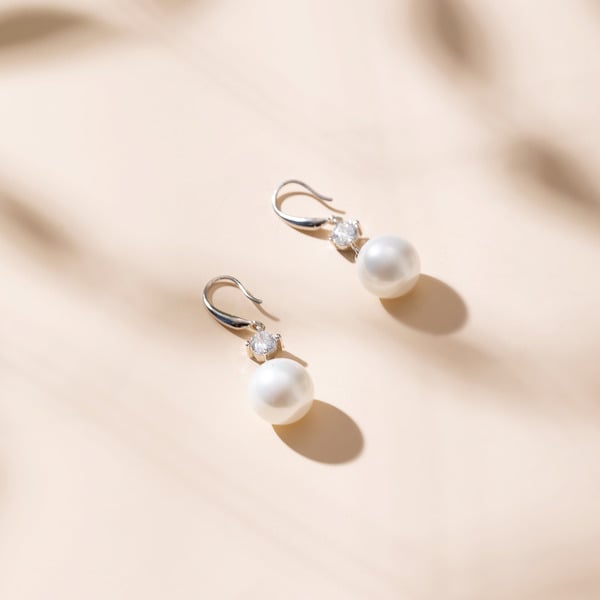 Elegant Pearl Drop Earrings