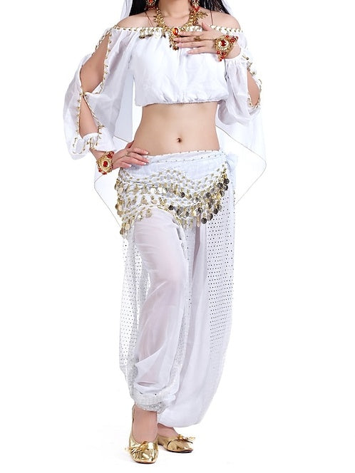 Belly Dance Top Sequin Women's Training Long Sleeve