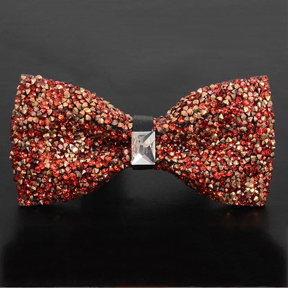 Men's Party Bow Tie Luxury Sparkling Rhinestone with Beading