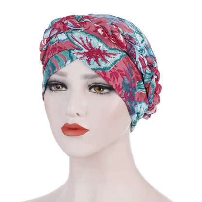 Women Cotton Print Islamic Inner Hijab Wrap Head  Muslim Turban