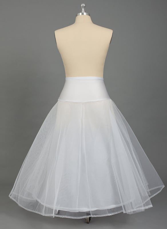 A-Line Slip Nylon/Tulle Netting 2 Tiers PLUS SIZE Petticoats