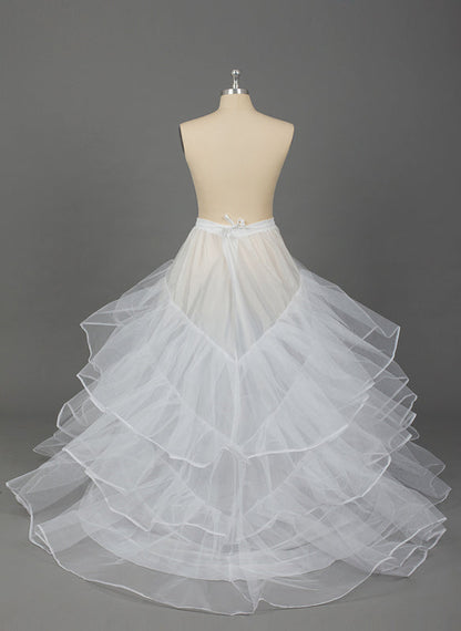 Chapel Train Nylon/Tulle Netting 3 Tiers PLUS SIZE Petticoats