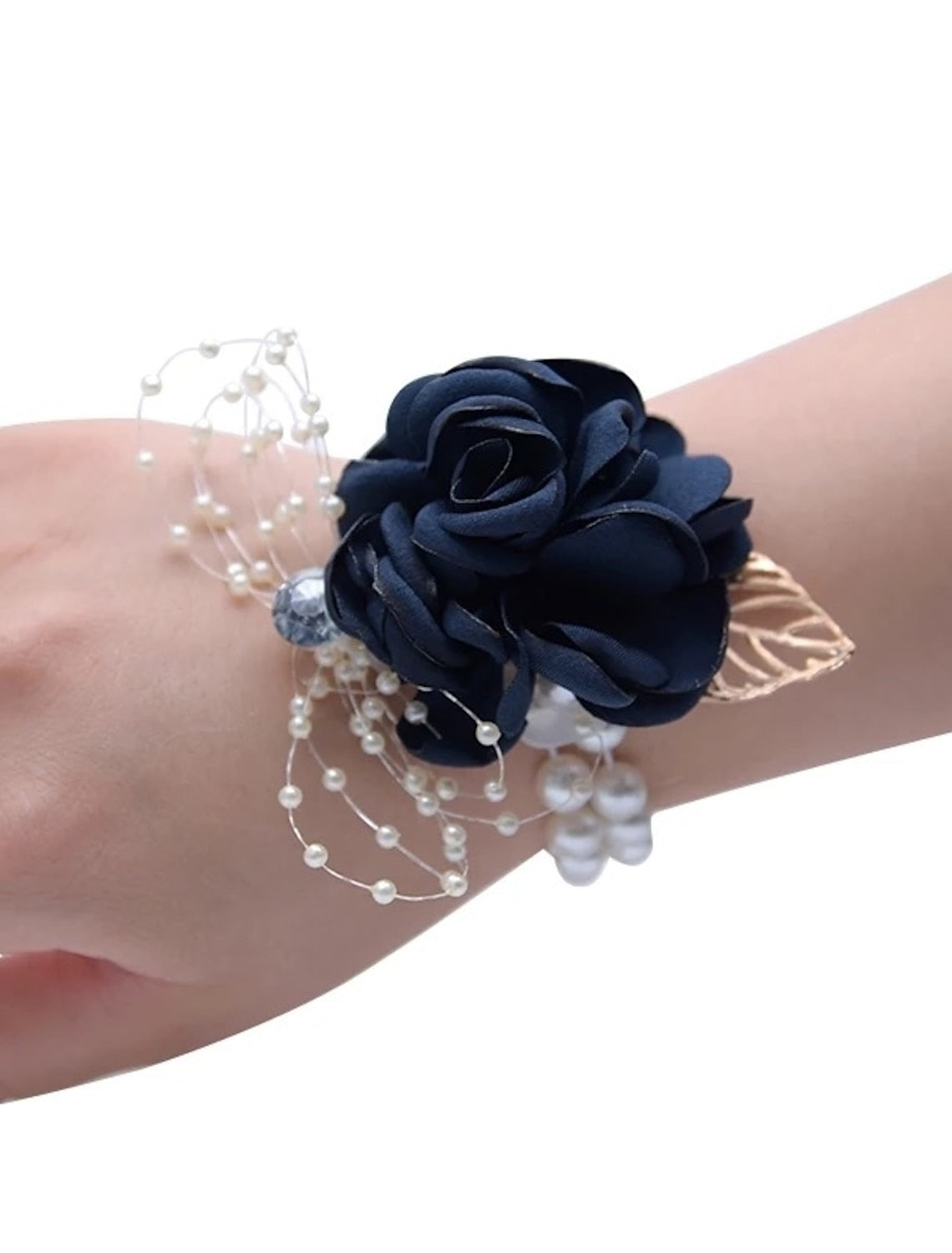 Wedding Flowers Wrist Corsages 18K Gold Plated / Bead 0-10 cm Christmas