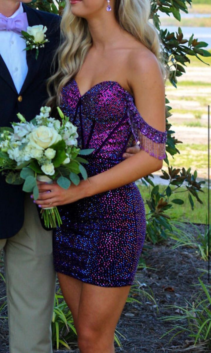 Off The Shoulder Beaded Short homecoming Dresses      fg4533