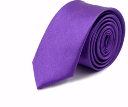 Men's Business Polyester Solid Color Tie