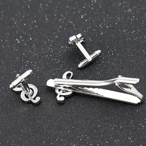 Classic Men's Modern Alloy Cufflinks Tie Clip