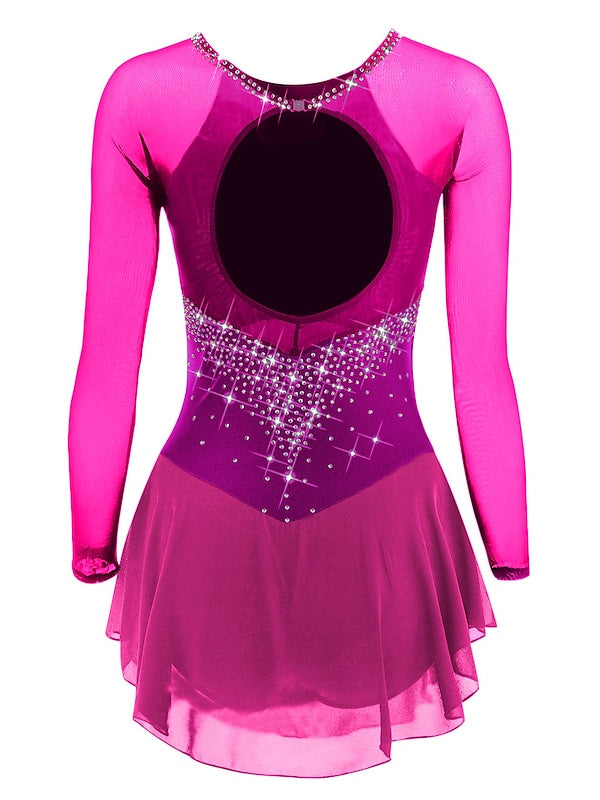 Figure Skating Dress Women's Girls' Ice Skating Dress with Classic Crystal/Rhinestone