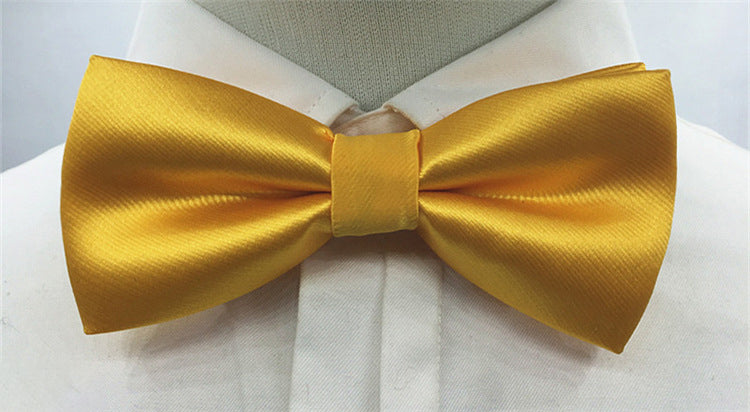 Men's Solid Colored Bow Tie Fashion Work Wedding Formal Classic Retro Bow