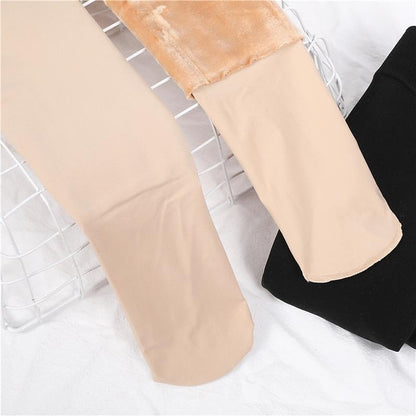 1 Pair Women's Home Office Work Solid Color Spandex Nylon Basic Classic Warm Panty Hose