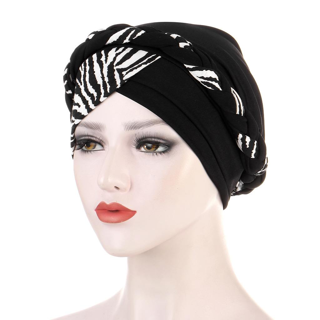 Women Cotton Print Islamic Inner Hijab Wrap Head  Muslim Turban