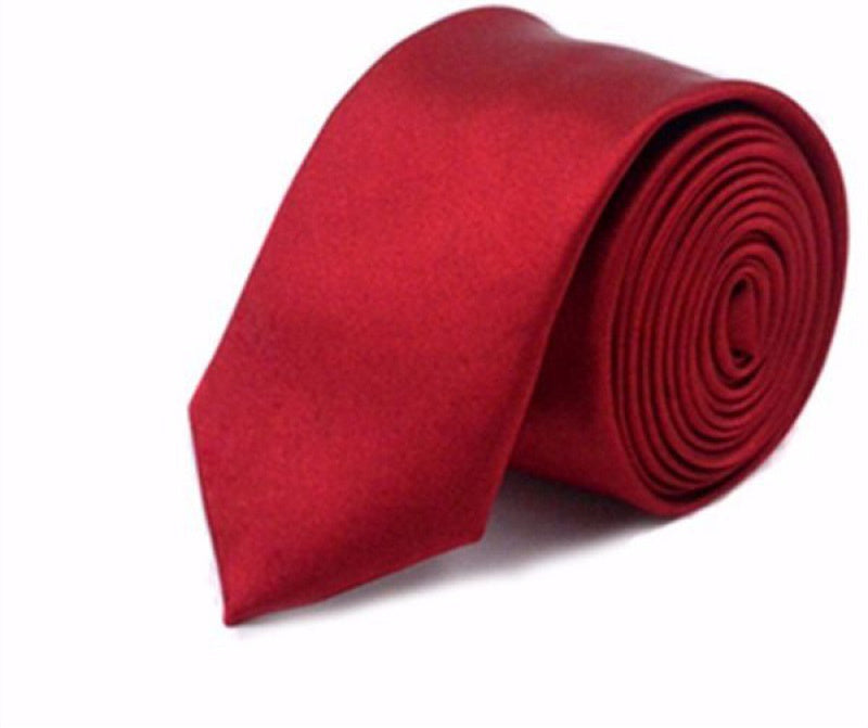 Men's Business Polyester Solid Color Tie