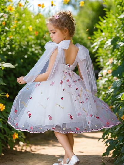 Tulle Knee-length Baby Girl Dress