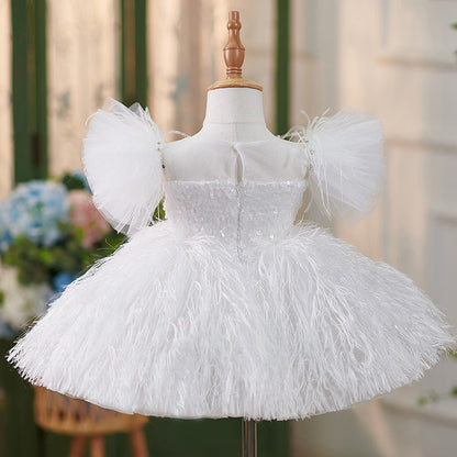 Butterfly Embellishments Birthday Baby Girl Dress