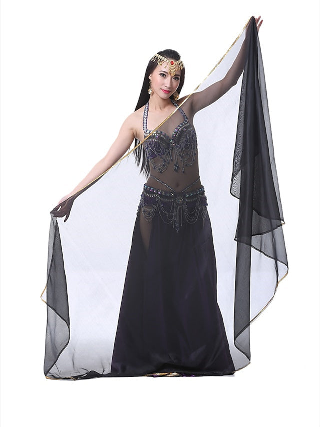 Belly Dance Accessories Veil Hand Scarf Women's Performance Chiffon Scarf