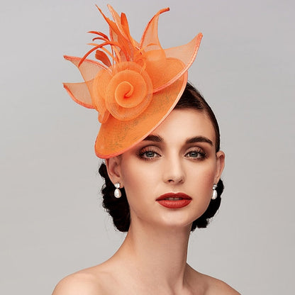 Kentucky Derby Hat Fascinators Headpiece with Feather