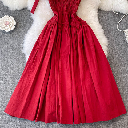 Red A Line Short Dress Fashion Girl Dress  10800