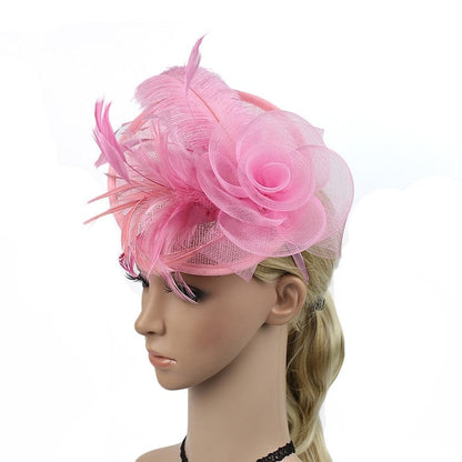 Special Occasion Tea Party Kentucky Derby Hat Fascinators  Feather Flower Headpiece