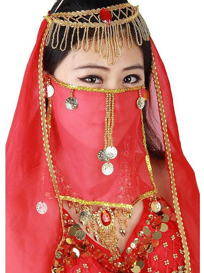 Belly Dance Veil Women's Performance Polyester Sequin Veil