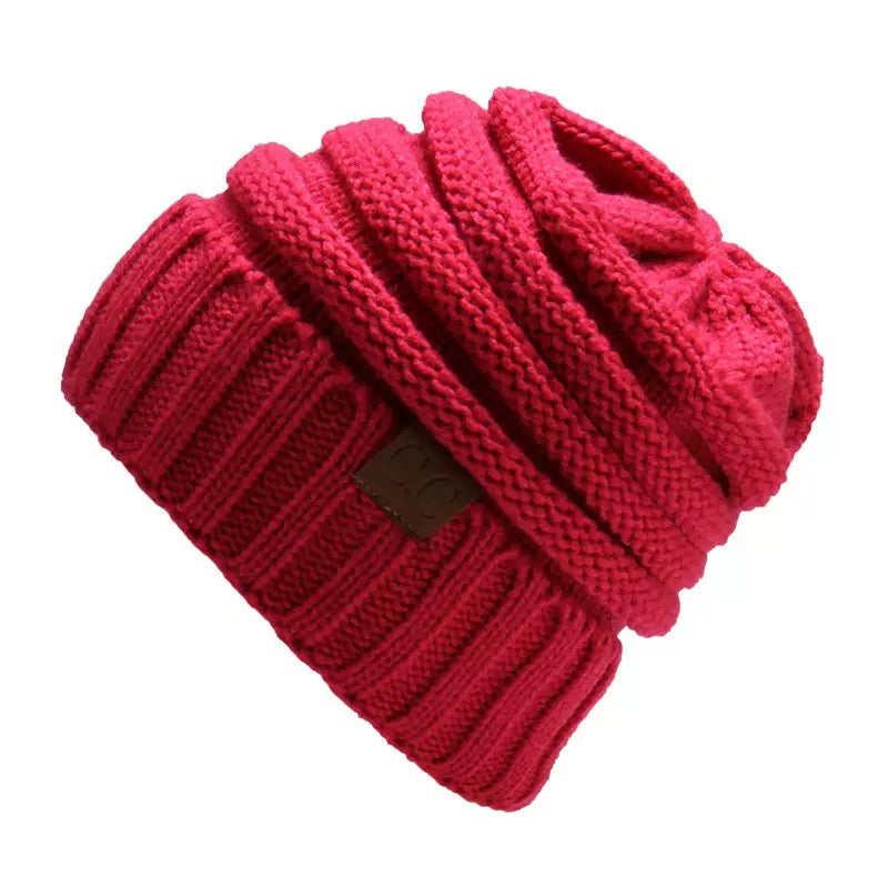 Women's Dailywear Casual Pure Color Fall Winter Beanie Slouchy Hat