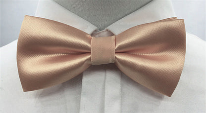 Men's Solid Colored Bow Tie Fashion Work Wedding Formal Classic Retro Bow