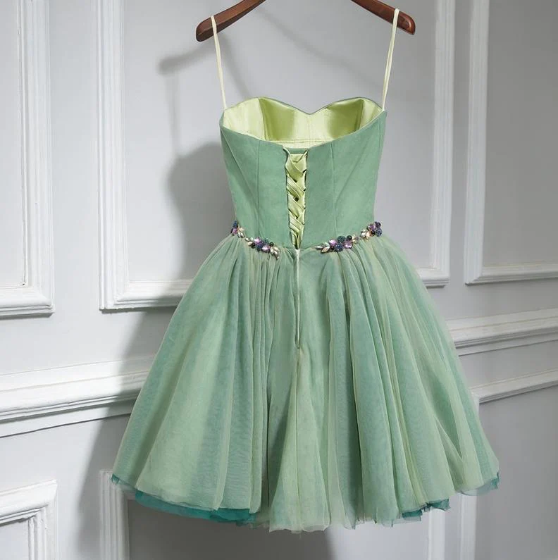 Cute sweet neck short prom dress, formal dresses, mini dresses gh881