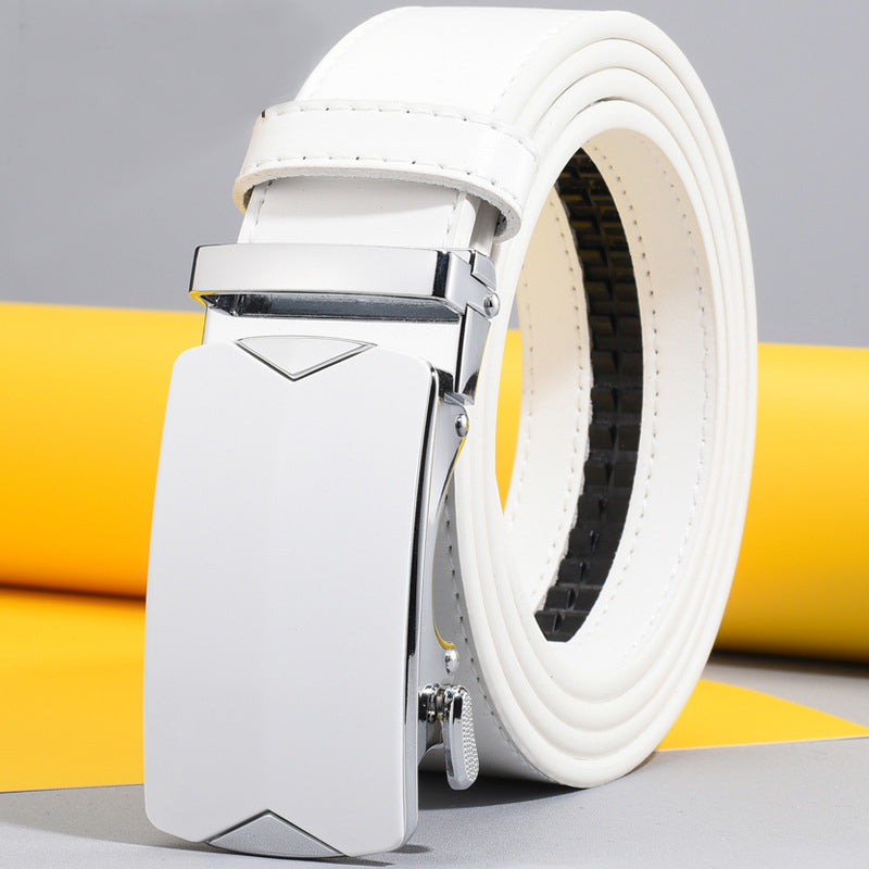 Men's Business Pin Buckle Swivel Leather Belt