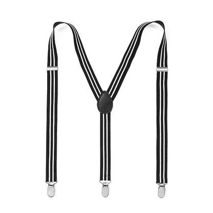 Men's Solid Color Suspender Polyester Nylon Metal Buck