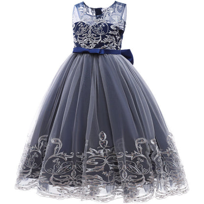 A-Line/Princess Scoop Neck Sleeveless Tulle Flower Girl Dress with Lace Appliques & Bow