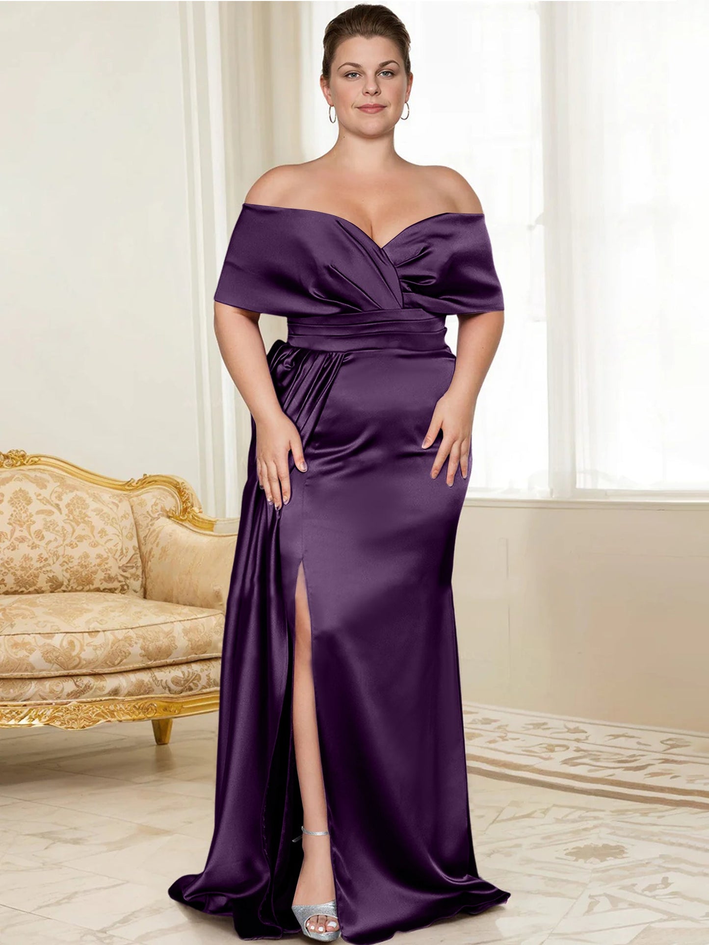 Trumpet/Mermaid Off-the-Shoulder Mother of the Bride Dresses