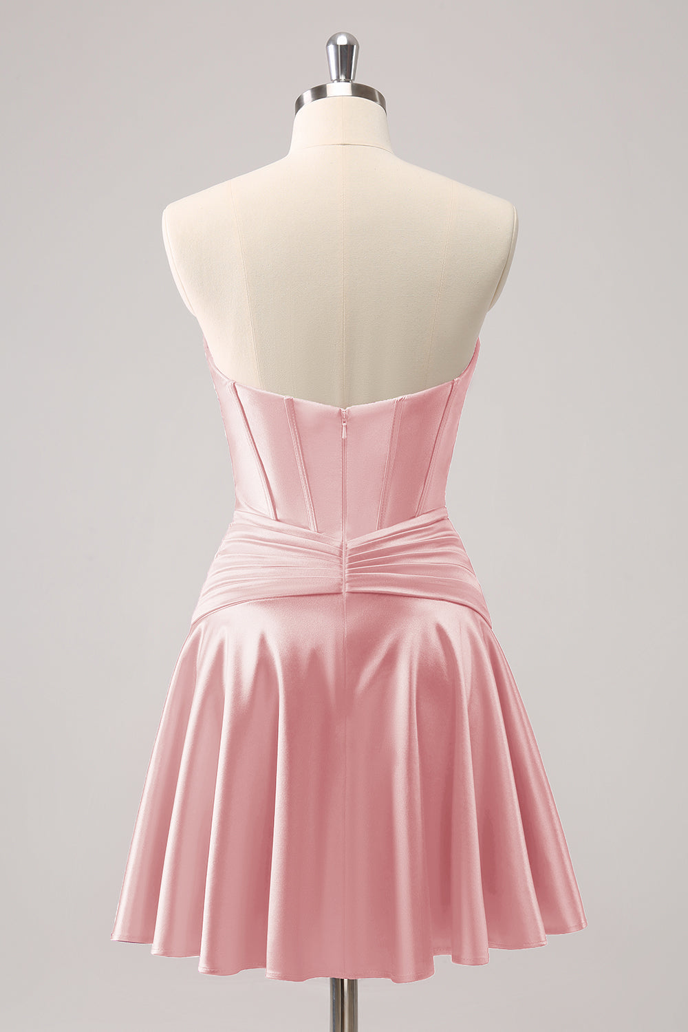 Fuchsia A-Line Sweetheart Corset Short Homecoming Dress