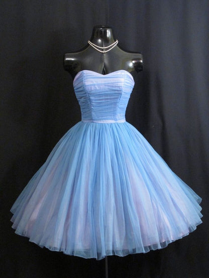 Vintage 1950's 50s Strapless Homecoming Dress C1020