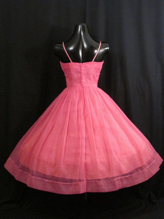 50s Vintage Watermelon Short Homecoming Dress Party Dress C1030