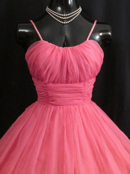 50s Vintage Watermelon Short Homecoming Dress Party Dress C1030