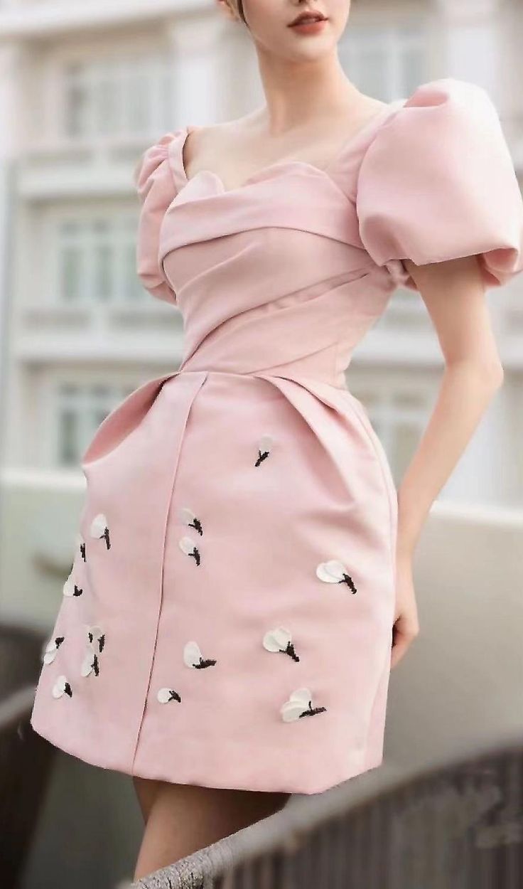 Cute A Line Sweetheart Short Pink Homecoming Dress Birthday Outfit C1118