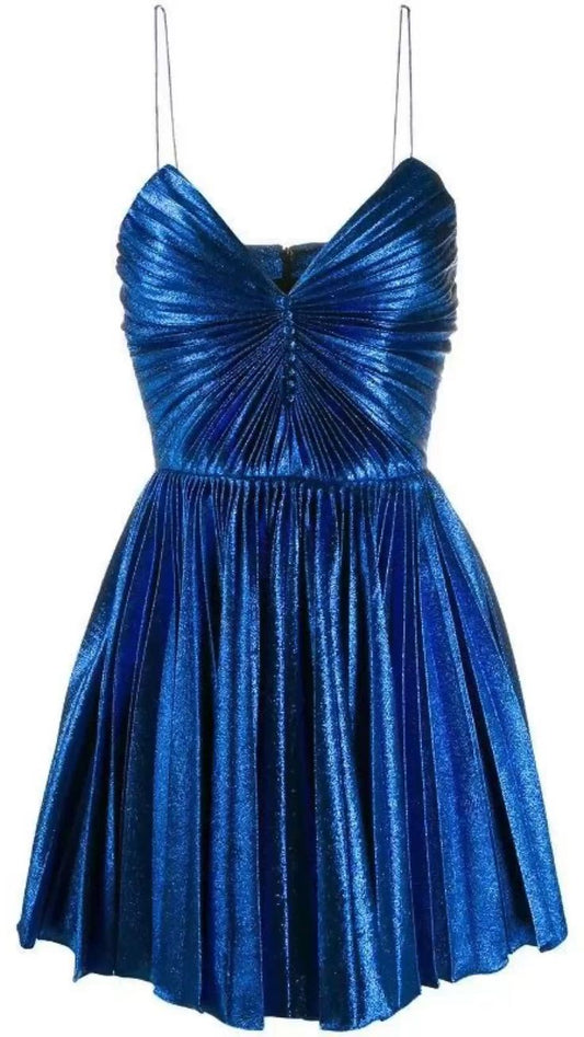 Simple A line Spaghetti Straps Royal Blue Short Homecoming Dress Birthday Dress C1142