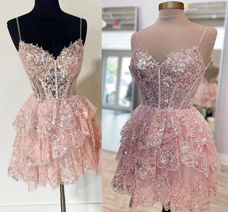 Lace Homecoming Dress Girl Dress Skirt Sweetheart Neckline HOCO Dress C1200