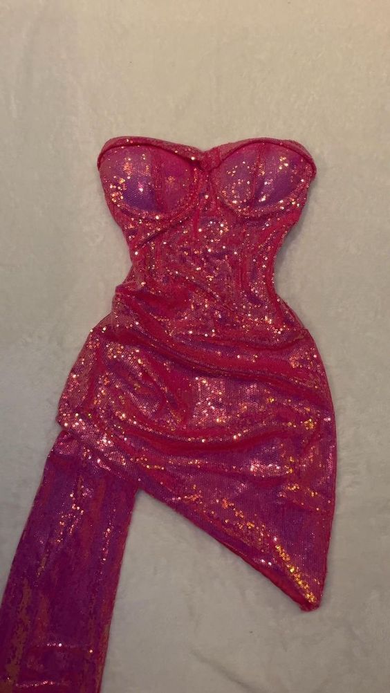 Sexy Sheath Strapless 18th Birthday Dress Sequin Homecoming Dresses Short Mini Party Dress C2648