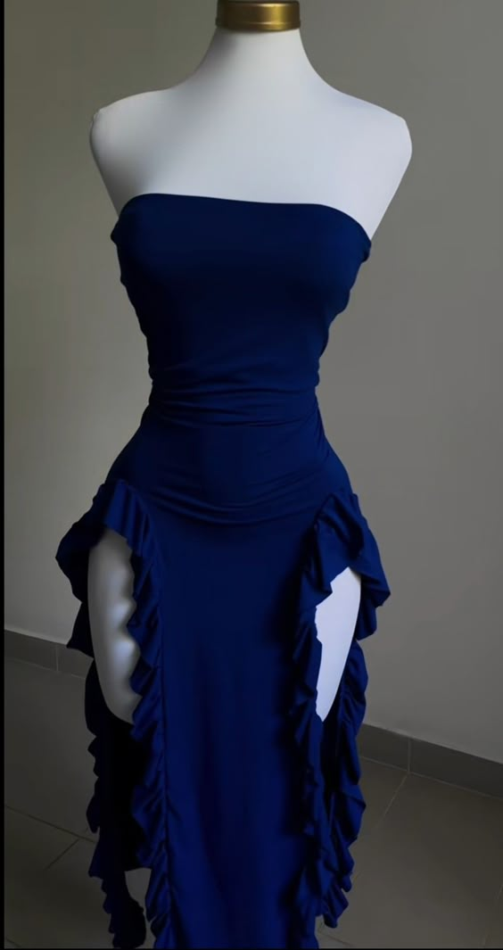 20th Birthday Sheath Strapless Royal Blue Homecoming Dresses Short Mini Party Dress C2808