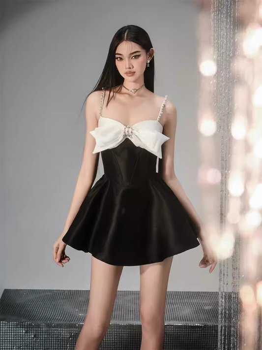 Sexy A line Black Short Homecoming Dress 19th Birthday Outfits C523