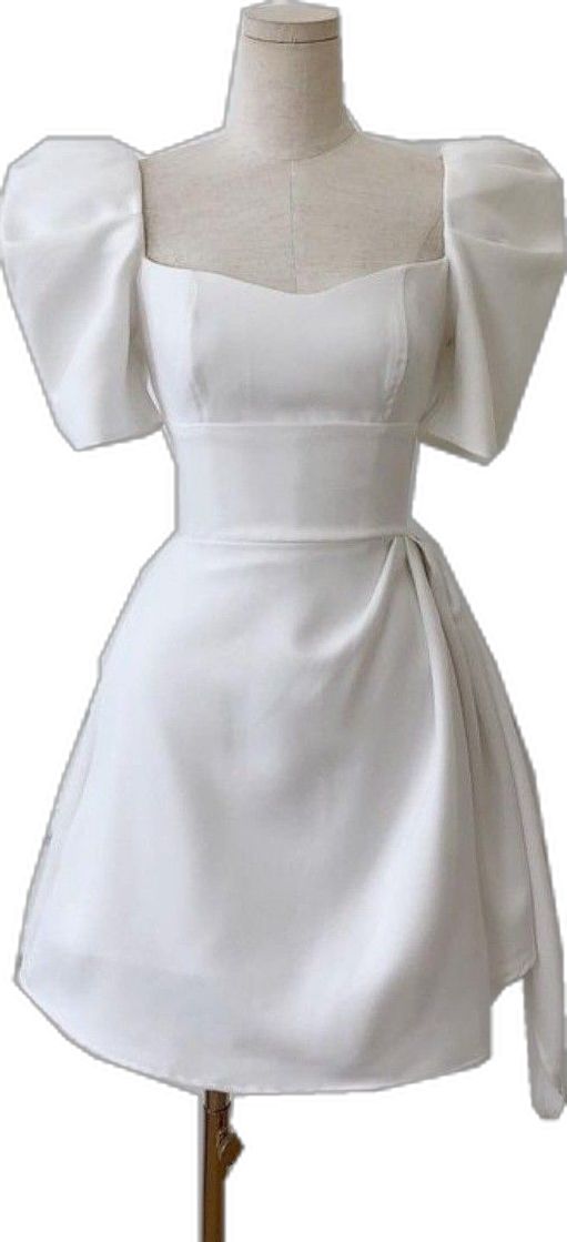 Elegant A Line Short Sleeves Homecoming Dress Birthday Outfits C707