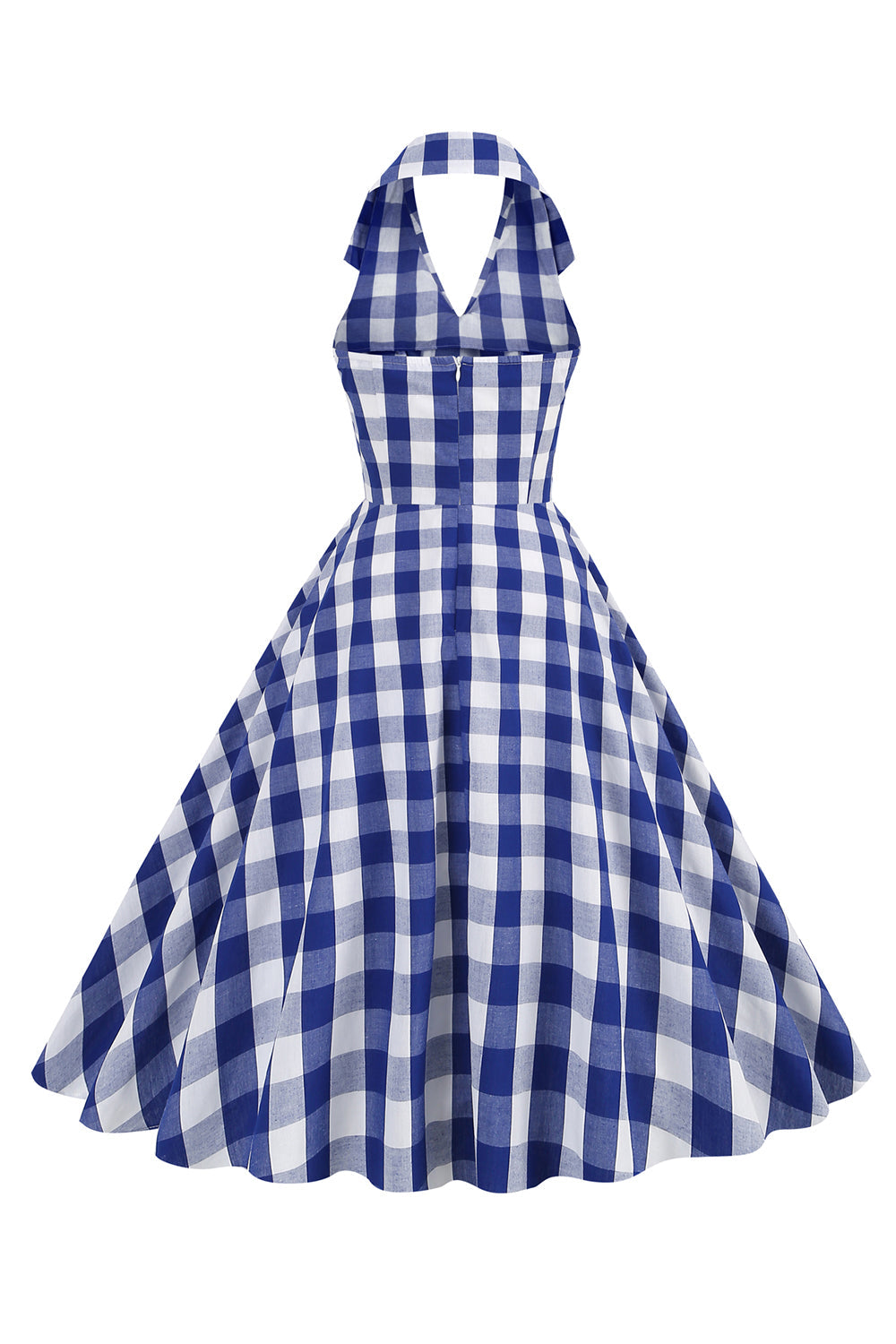 Pink Pin Up Plaid 1950s Vintage Dress