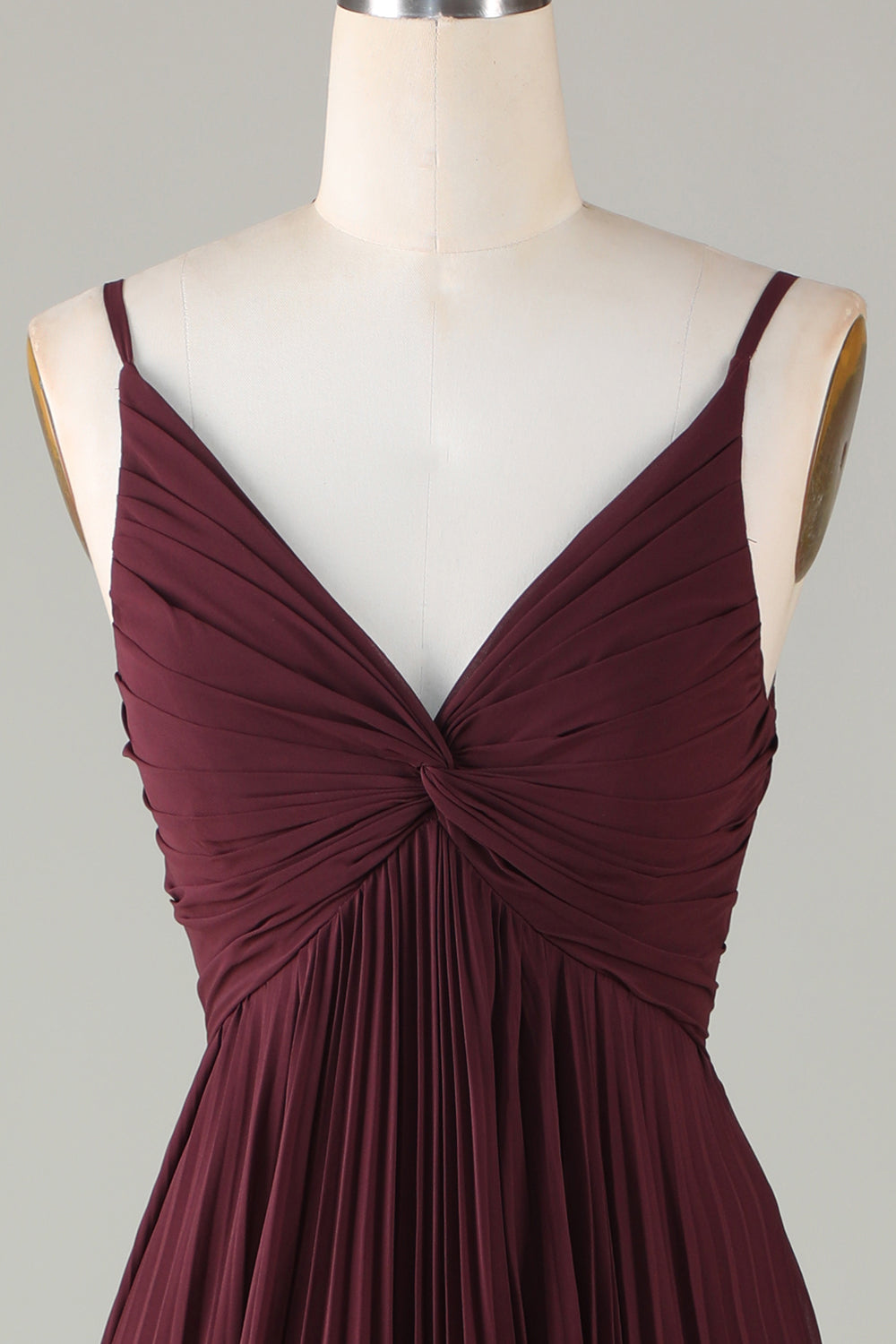 A-Line Sleeveless Cabernet Bridesmaid Dress