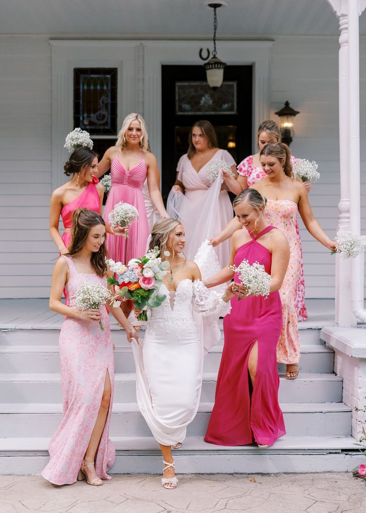 Pink Wedding Party Dresses Optional Bridesmaid Dresses, LTP3283